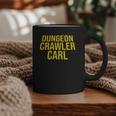Dungeon Crawler Carl Yellow Text Logo LitRPG Series Book Graphic Print Coffee Mug