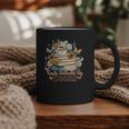 Easily Distracted By Books Book Wildflowers Book Lovers Graphic Print Coffee Mug