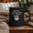 Easily Distracted By Books Silly-Goose Bookish Library Read Graphic Print Coffee Mug Easily Distracted By Books Silly-Goose Bookish Library Read Graphic Print Coffee Mug