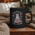 Easily Distracted By Cats And Books Reading Graphic Print Coffee Mug