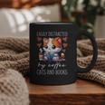 Easily Distracted By Coffee Cats And Books Graphic Print Coffee Mug