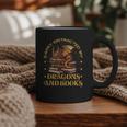 Easily Distracted By Dragons And Books Fantasy Book Lover Graphic Print Coffee Mug