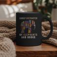 Easily Distracted By Elephants And Books Elephant Graphic Print Coffee Mug Easily Distracted By Elephants And Books Elephant Graphic Print Coffee Mug