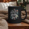 Easily Distracted By Yarn And Books Graphic Print Coffee Mug