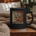 Education Is Freedom Teacher Books Black History Women Graphic Print Coffee Mug Education Is Freedom Teacher Books Black History Women Graphic Print Coffee Mug