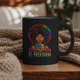 Education Is Freedom Teacher Books History Month Graphic Print Coffee Mug