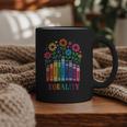Equality Love Peace Compassion Books Protest Women Girls Kid Graphic Print Coffee Mug