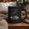 F-CAW-F Crow Book Lover Reader Gothic Humor Graphic Print Coffee Mug F-CAW-F Crow Book Lover Reader Gothic Humor Graphic Print Coffee Mug