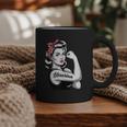 Female Librarian Rosie Riveter Book Guardian Woman Graphic Print Coffee Mug Female Librarian Rosie Riveter Book Guardian Woman Graphic Print Coffee Mug