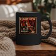 Fight Evil Read Books Propaganda Poster Graphic Print Coffee Mug