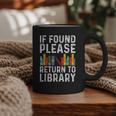 If Found Please Return To Library Book Lover Graphic Print Coffee Mug