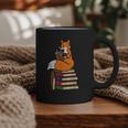 Fox Books Read Reading Librarian America Men Women Kids Graphic Print Coffee Mug