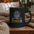 Freadom Freedom Read Banned Books Librarians Graphic Print Coffee Mug Freadom Freedom Read Banned Books Librarians Graphic Print Coffee Mug