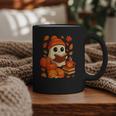 Ghost Reading Book Lovers Autumn Fall Halloween Graphic Print Coffee Mug