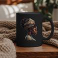 Girl Crown Of Books African Teacher Black History BHM Graphic Print Coffee Mug