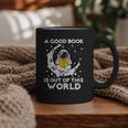 Good Book Is Out Of This World Astronaut Moon Space Reading Graphic Print Coffee Mug Good Book Is Out Of This World Astronaut Moon Space Reading Graphic Print Coffee Mug