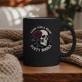 Good Girls Read Dirty Books Smut Reader Dark Romance Skull Graphic Print Coffee Mug Good Girls Read Dirty Books Smut Reader Dark Romance Skull Graphic Print Coffee Mug