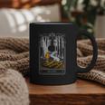Gothic Book Lover Skeleton Graphic Print Coffee Mug