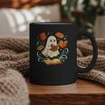 Halloween Cute Ghost Shirt Reading Books Ghost Graphic Print Coffee Mug