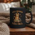 Halloween Fully Booked This Fall Book Ginger Cat Reading Graphic Print Coffee Mug Halloween Fully Booked This Fall Book Ginger Cat Reading Graphic Print Coffee Mug