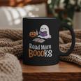 Halloween Teacher Women Cute Reading Ghost Read More Books Graphic Print Coffee Mug Halloween Teacher Women Cute Reading Ghost Read More Books Graphic Print Coffee Mug