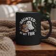 Haunted By My TBR Cute Ghost Book Reading Teacher Halloween Graphic Print Coffee Mug Haunted By My TBR Cute Ghost Book Reading Teacher Halloween Graphic Print Coffee Mug