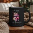 I'm With The Banned Books Bold Statement Against Censorshi Graphic Print Coffee Mug