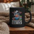 Introverted Book Club Reading Lover Cow Graphic Print Coffee Mug