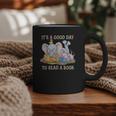 Its A Good Day To Read A Book Cute Pig & Elephant Adventure Graphic Print Coffee Mug Its A Good Day To Read A Book Cute Pig & Elephant Adventure Graphic Print Coffee Mug