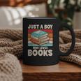 Just A Boy Who Loves Books Reading Bookworm Boys Kids Graphic Print Coffee Mug Just A Boy Who Loves Books Reading Bookworm Boys Kids Graphic Print Coffee Mug