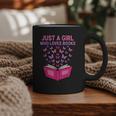 Just A Girl Who Loves Books Butterflies Reading Graphic Print Coffee Mug Just A Girl Who Loves Books Butterflies Reading Graphic Print Coffee Mug