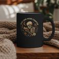 Just One More Chapter Book Lover Bookish Reading Skeleton Graphic Print Coffee Mug
