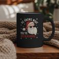 He Knows What You'Ve Been Reading Book Lover Women Santa Graphic Print Coffee Mug