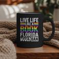 LGBTQ Quote Live Life Like A Banned Rainbow Book Graphic Print Coffee Mug LGBTQ Quote Live Life Like A Banned Rainbow Book Graphic Print Coffee Mug