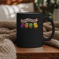 Librarian Let's All Go To The Library Cute Groovy Book Lover Graphic Print Coffee Mug