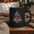 Library Books Christmas Tree Teacher Xmas Snowflake Graphic Print Coffee Mug Library Books Christmas Tree Teacher Xmas Snowflake Graphic Print Coffee Mug