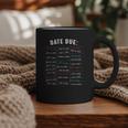 Library Due Date Stamp Card Librarian Book Reading Vintage Graphic Print Coffee Mug
