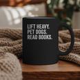 Lift Heavy Pet Dogs Read Books Gym Workout Weight Lifter Graphic Print Coffee Mug