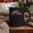 Take A Look A Book Vintage Reading Librarian Rainbow Graphic Print Coffee Mug