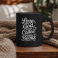 Love God Drink Coffee Read Books Christian Books Lovers Graphic Print Coffee Mug Love God Drink Coffee Read Books Christian Books Lovers Graphic Print Coffee Mug