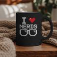 I Love Nerds I Heart Nerds For Science Book Knowledge Geeks Graphic Print Coffee Mug
