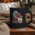 Manatee Reading Books Matching Bookworm Readers Librarian Graphic Print Coffee Mug