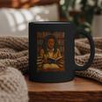 Melanin Girl Locs Book Lover Librarian Teacher Student Graphic Print Coffee Mug