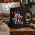 Modern Queen Of Hearts Book Lover Reading Novels Romantasy Graphic Print Coffee Mug