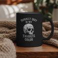 Morally Grey Is My Favorite Color Bookish Skull Graphic Print Coffee Mug Morally Grey Is My Favorite Color Bookish Skull Graphic Print Coffee Mug