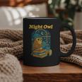 Night Owl Cozy Reading Tea Coffee Lover Bookworm Cute Graphic Print Coffee Mug