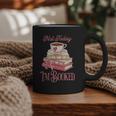 Not Today I'm Booked Book Lover Book Stack Coquette Bow Graphic Print Coffee Mug