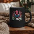 Octopus Reading Book Coffee Lover Bookaholic Bookworm Reader Graphic Print Coffee Mug Octopus Reading Book Coffee Lover Bookaholic Bookworm Reader Graphic Print Coffee Mug