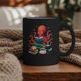Octopus Reading Books Tea Coffee Graphic Print Coffee Mug