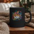 Open Book With Colorful Floral Reading Magic Graphic Print Coffee Mug